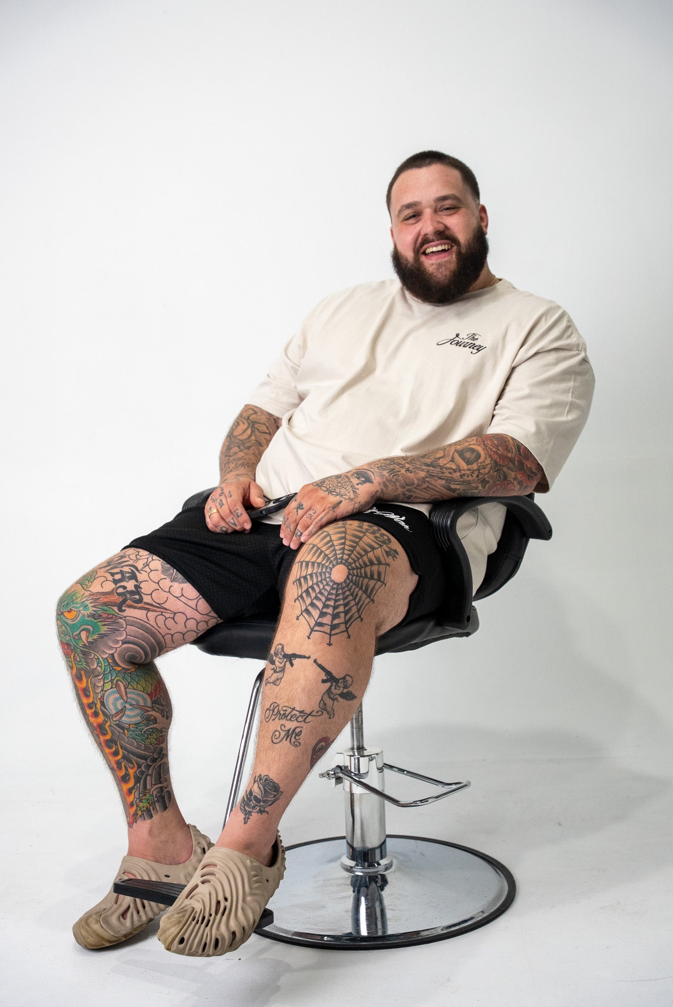 The Journey Script T-Shirt (CREAM)